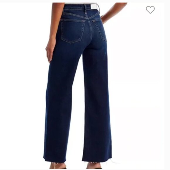 RE/DONE High Rise Wide Leg Cropped Jeans - Picture 2 of 11